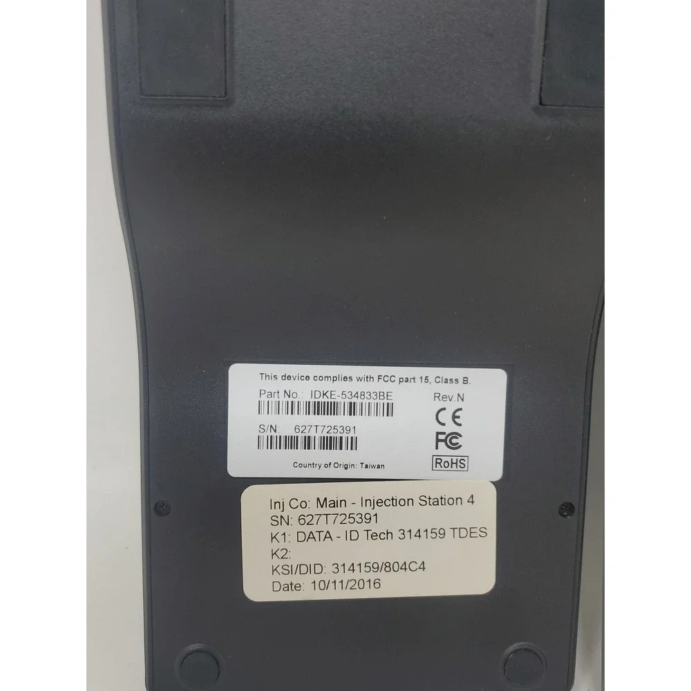 2x ID Tech IDKE-534833BE SecureKey Credit Card Reader/Swiper Black Keypad